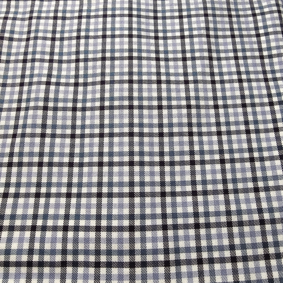 UNTUCKit Alberto WF Mens Medium Dress Shirt Button Up Checkered Long Sleeve Blue - Picture 7 of 12